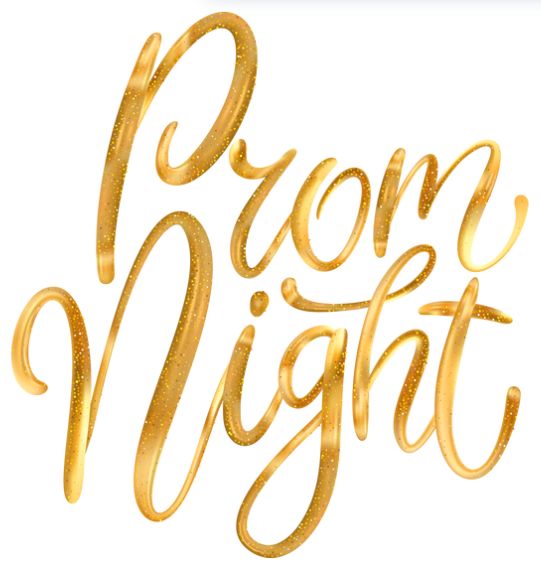 gold letters spelling out Prom Night